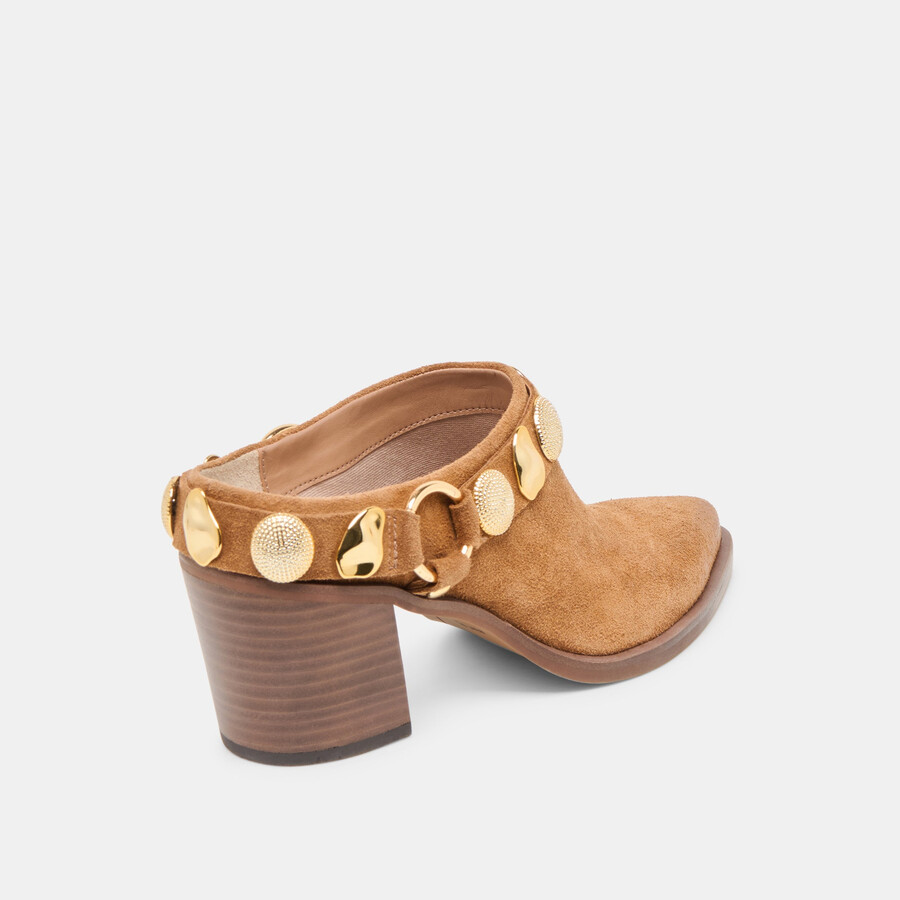 tacchi kanyon in pelle scamosciata marrone