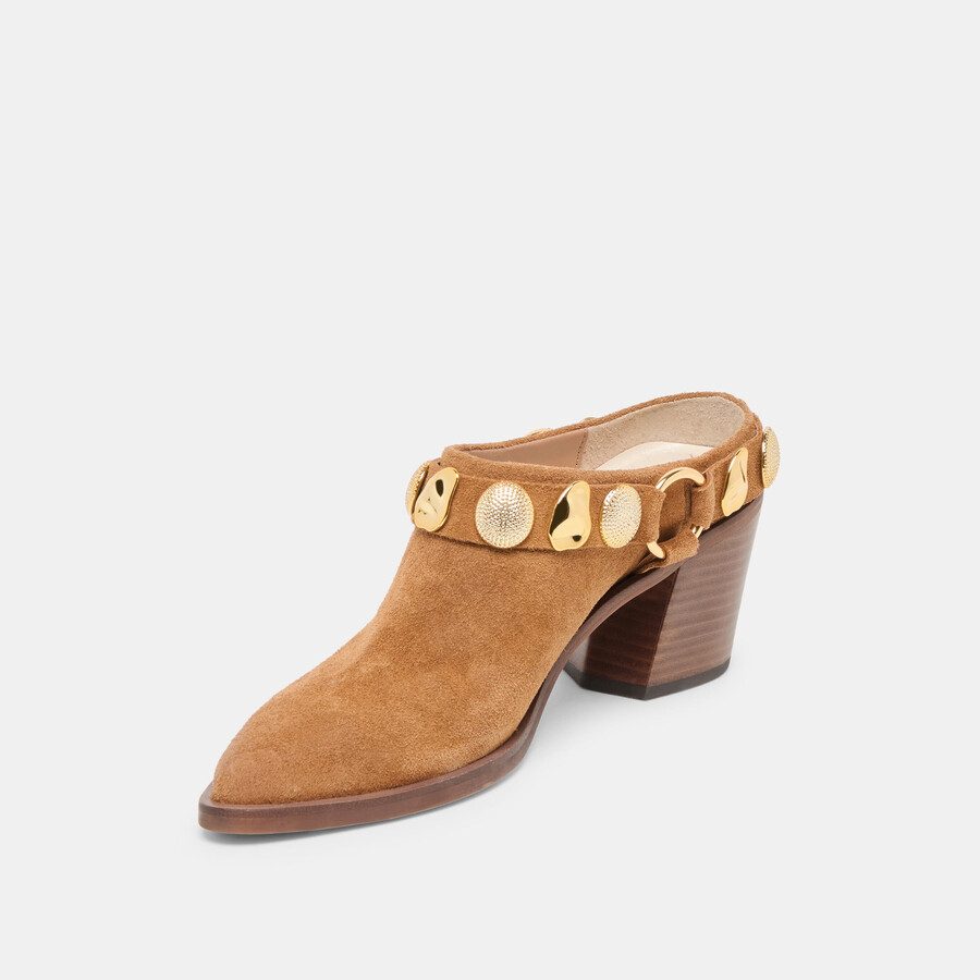 tacchi kanyon in pelle scamosciata marrone