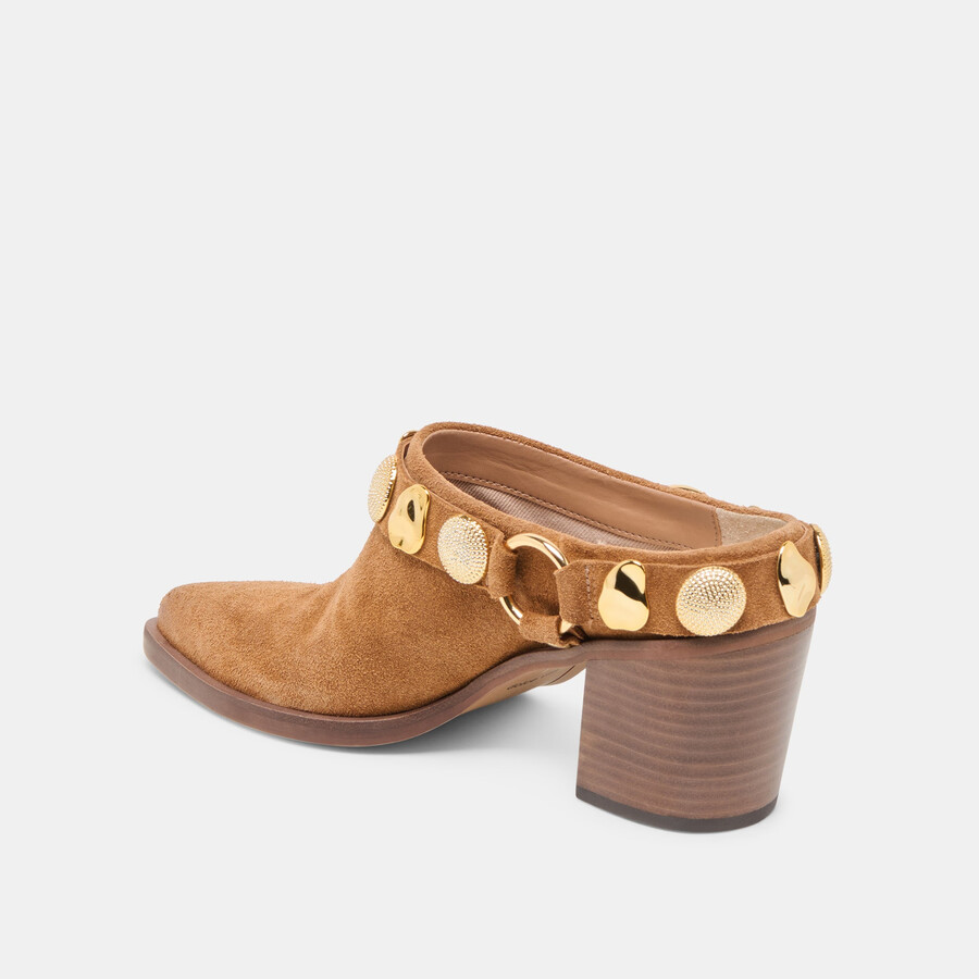 tacchi kanyon in pelle scamosciata marrone