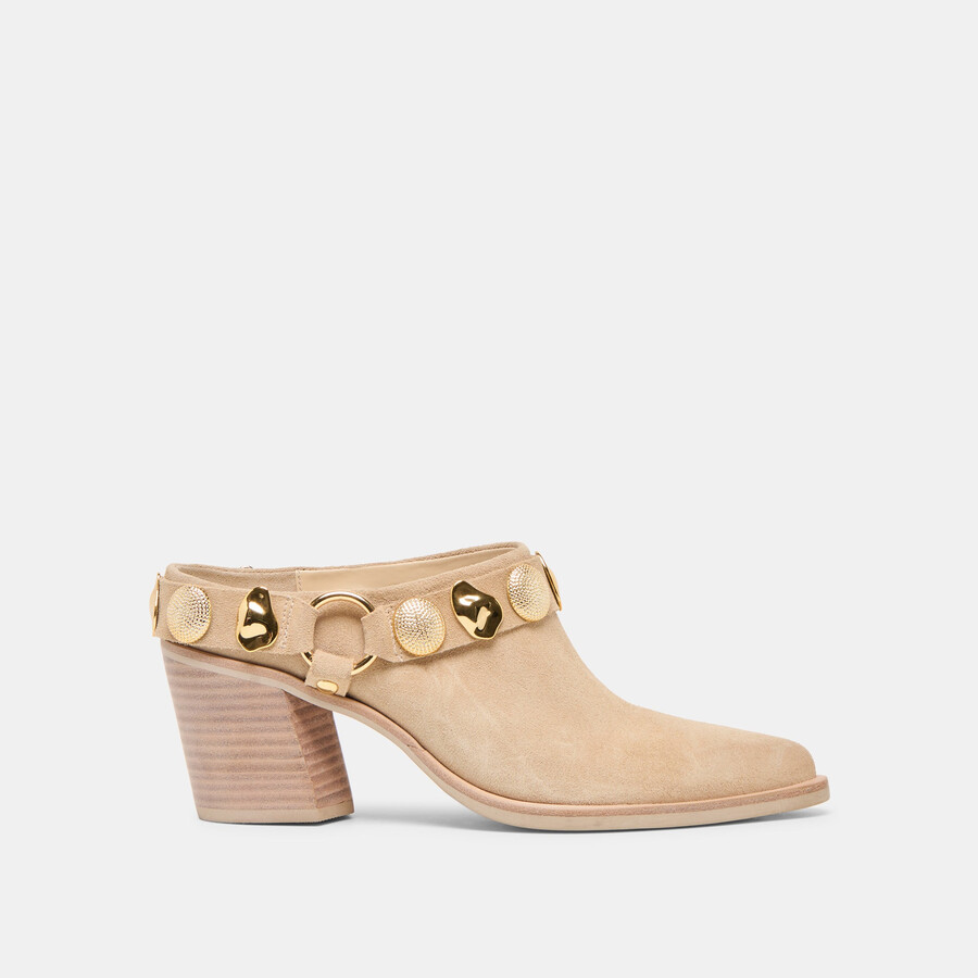 tacchi kanyon in pelle scamosciata dune