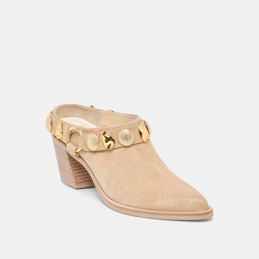 tacchi kanyon in pelle scamosciata dune