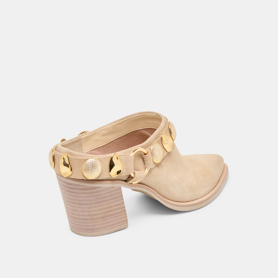 tacchi kanyon in pelle scamosciata dune