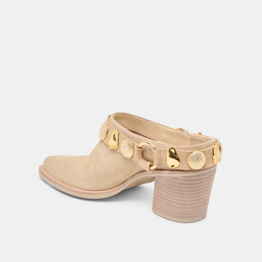 tacchi kanyon in pelle scamosciata dune