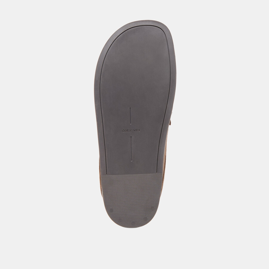 jodero flats dk brown suede