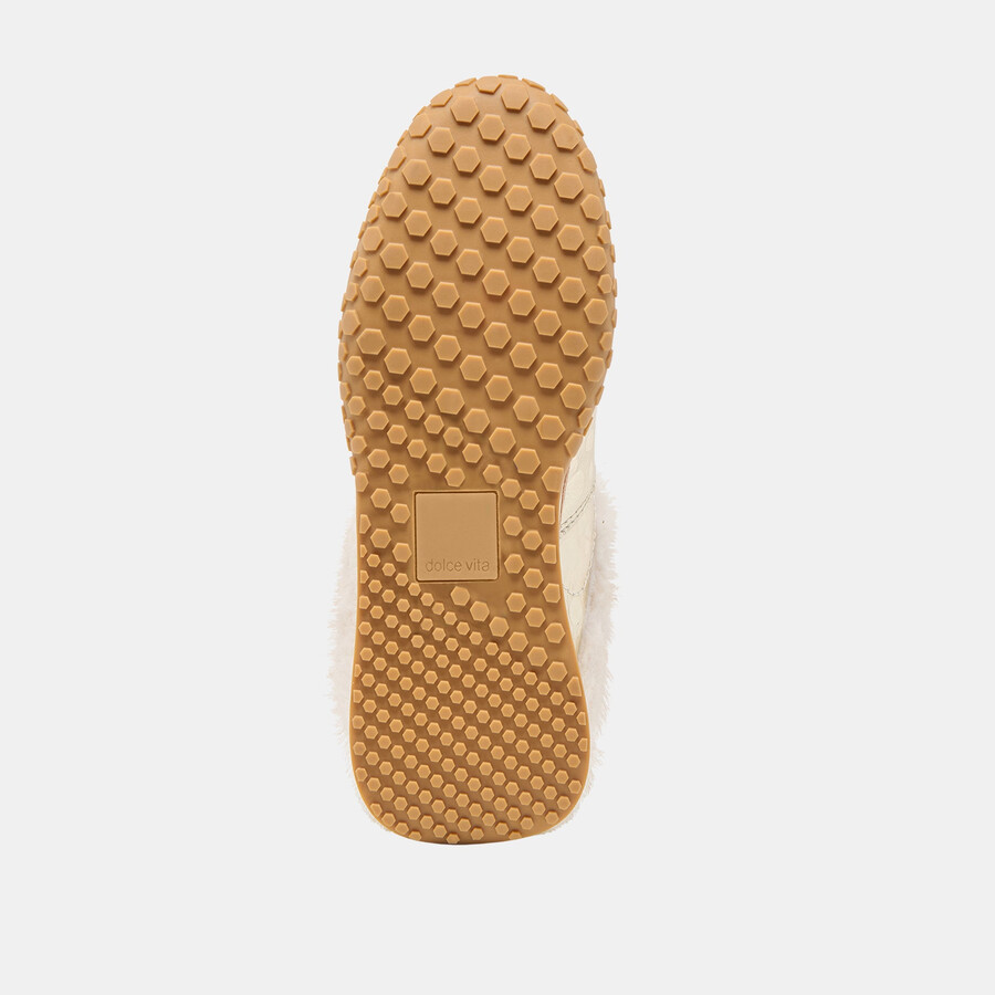 sneakers izzey plush in pelle platino