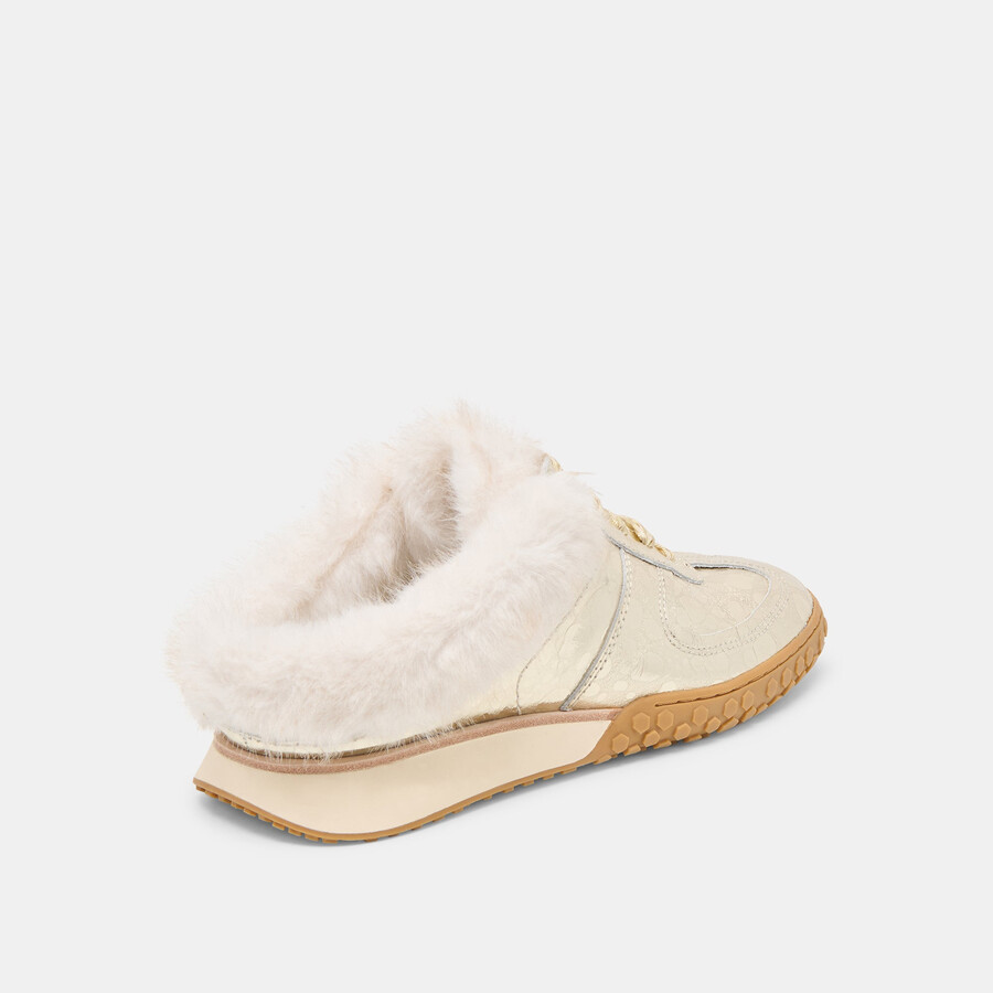 sneakers izzey plush in pelle platino