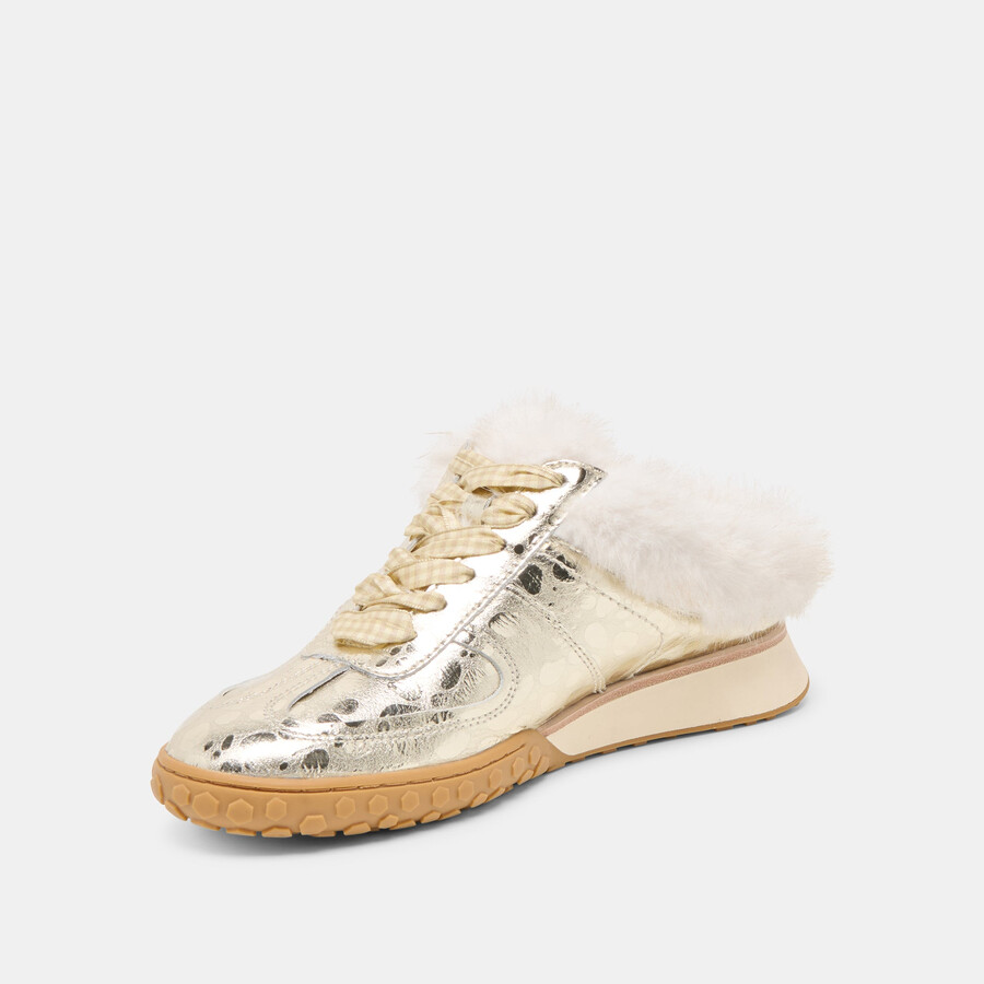 sneakers izzey plush in pelle platino