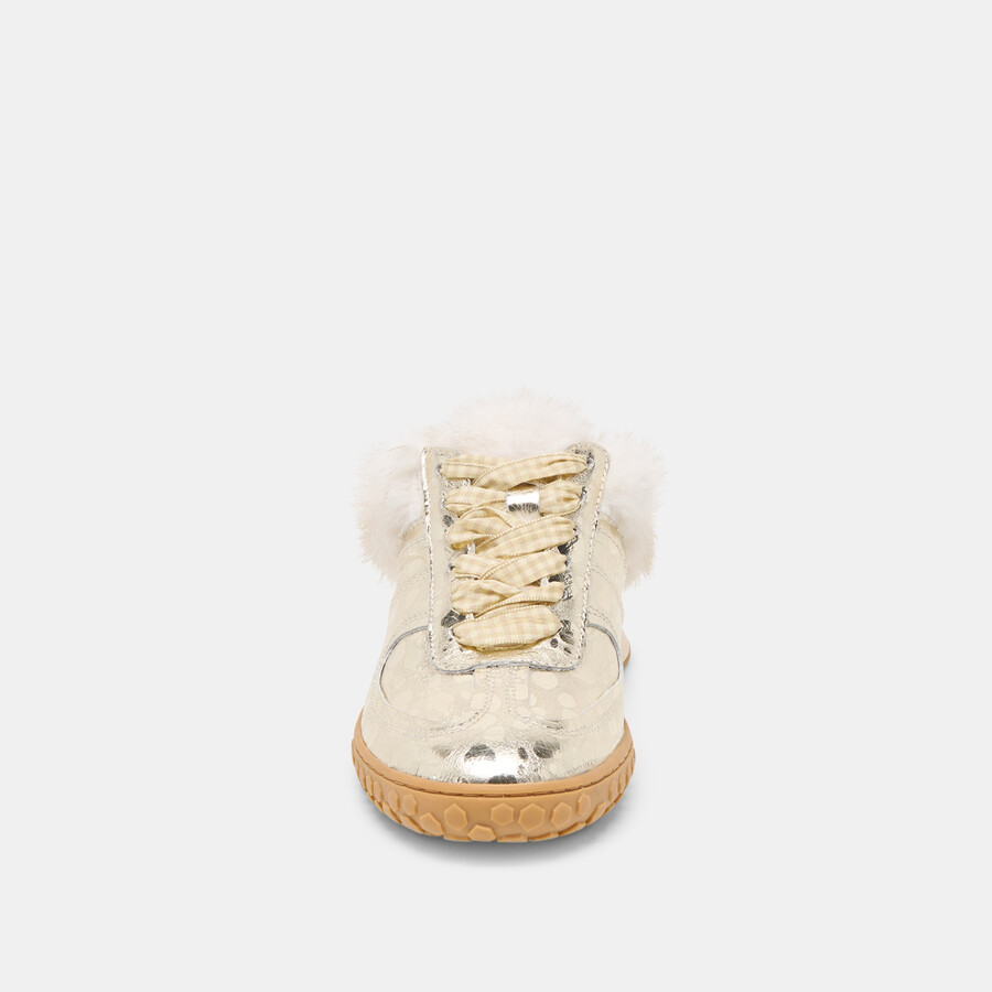 sneakers izzey plush in pelle platino