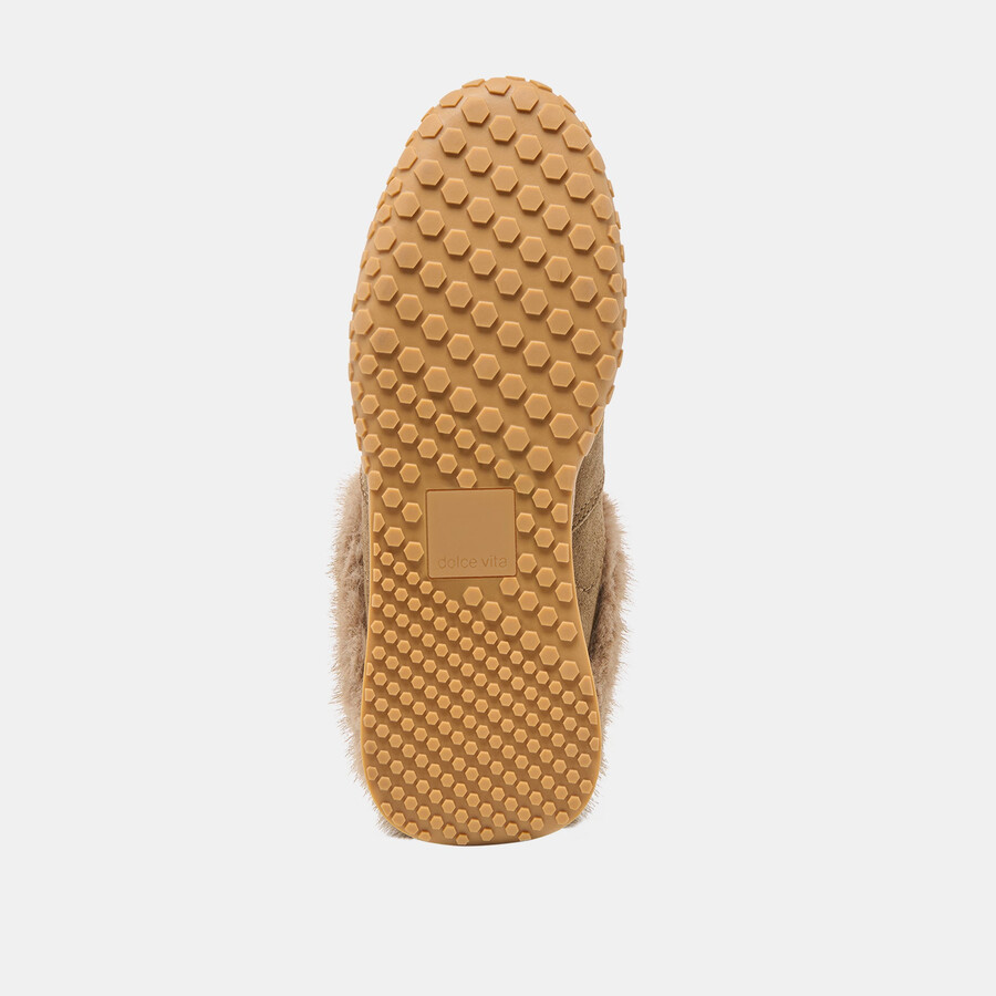 sneakers izzey plush in pelle scamosciata oliva