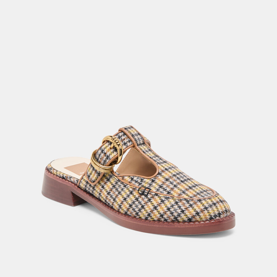 harlah flats in tweed a quadri gialli