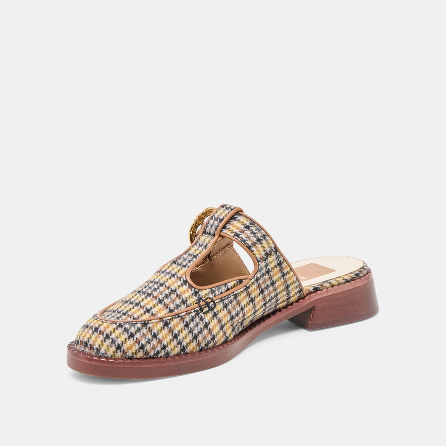 harlah flats in tweed a quadri gialli