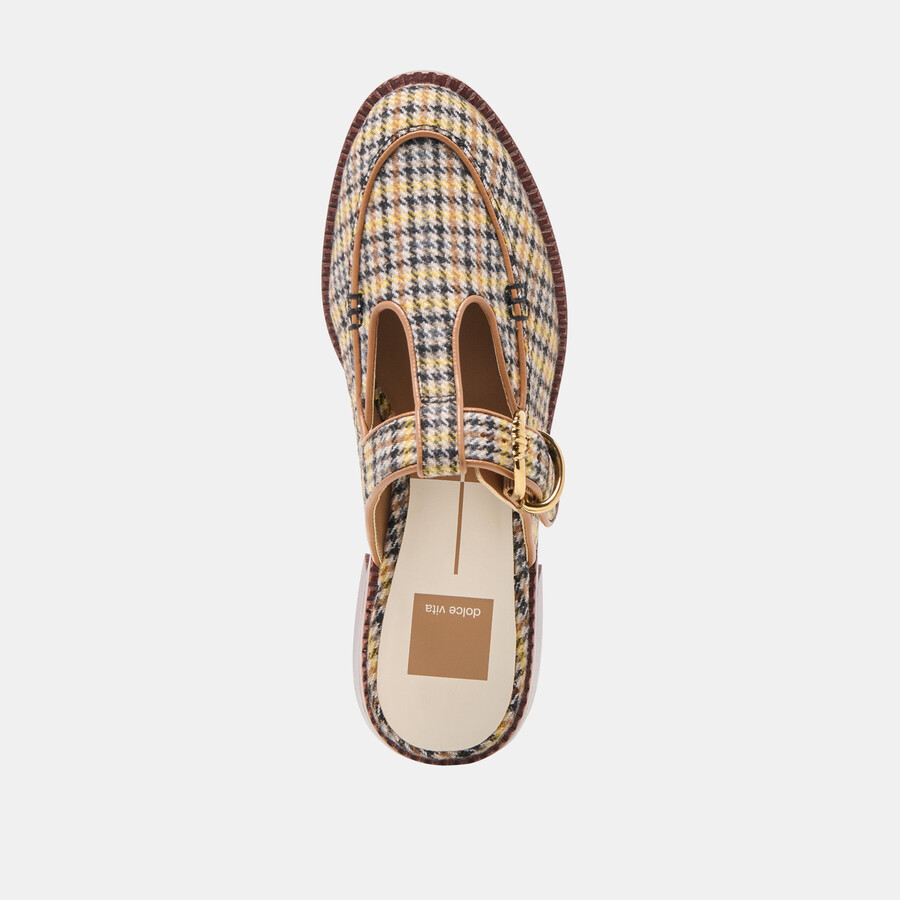 harlah flats in tweed a quadri gialli