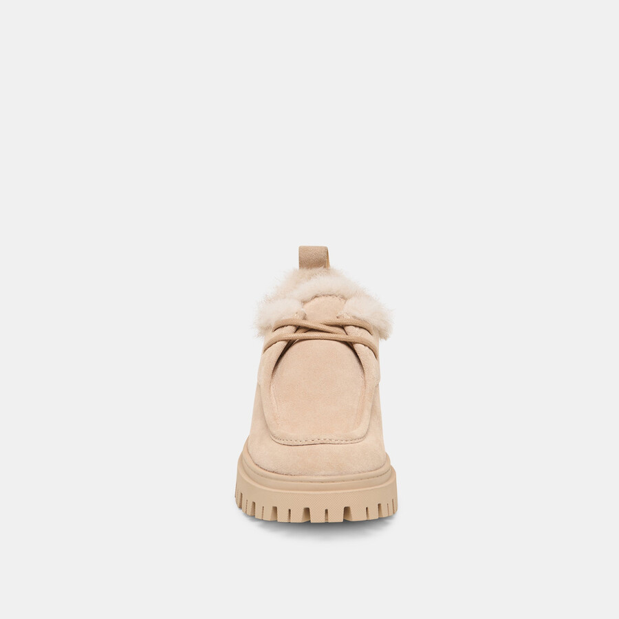 mocassini milza in peluche dune in pelle scamosciata