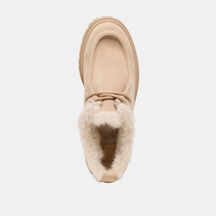 mocassini milza in peluche dune in pelle scamosciata