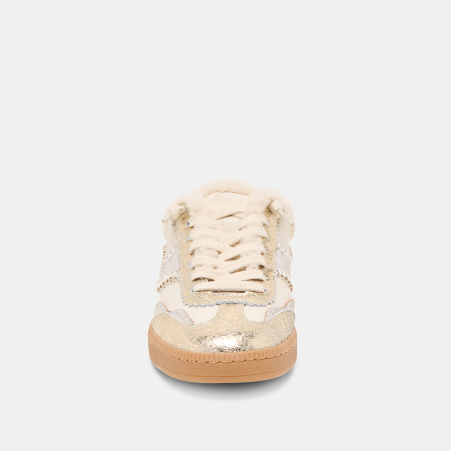 avviso slide peluche argento oro pelle scamosciata
