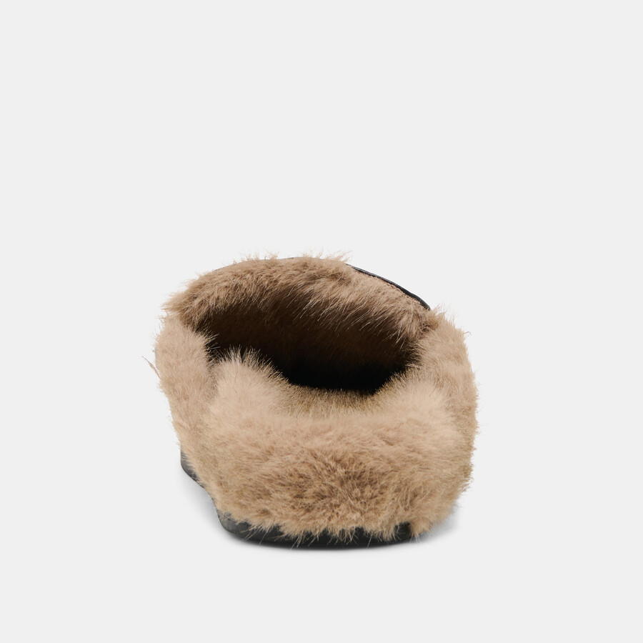 jodero plush ballerine in pelle nera