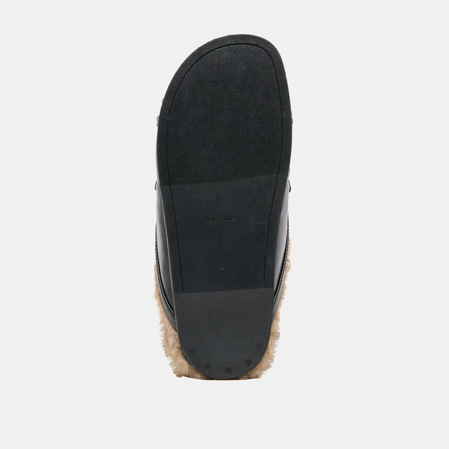 jodero plush ballerine in pelle nera