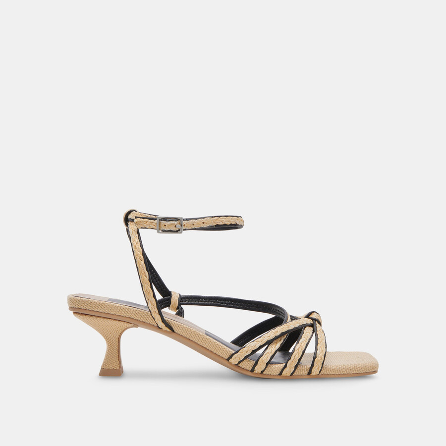 bev braid tacco largo nero iuta naturale