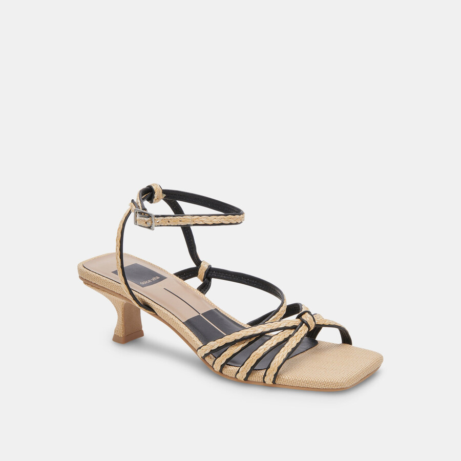 bev braid tacco largo nero iuta naturale