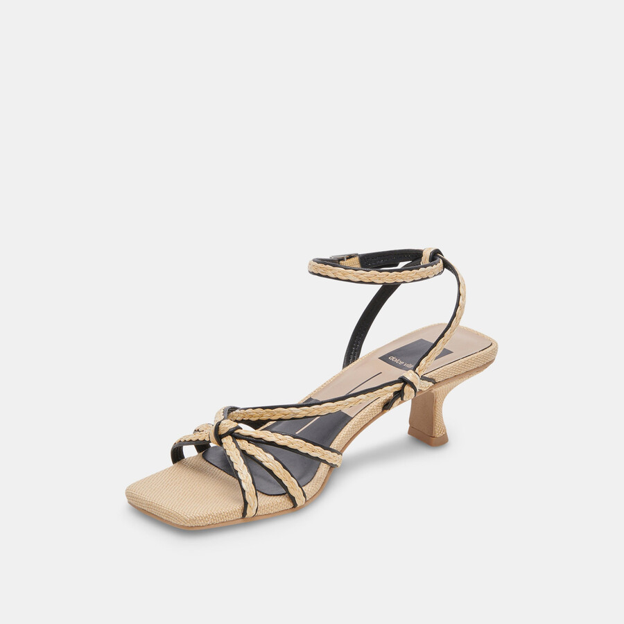 bev braid tacco largo nero iuta naturale
