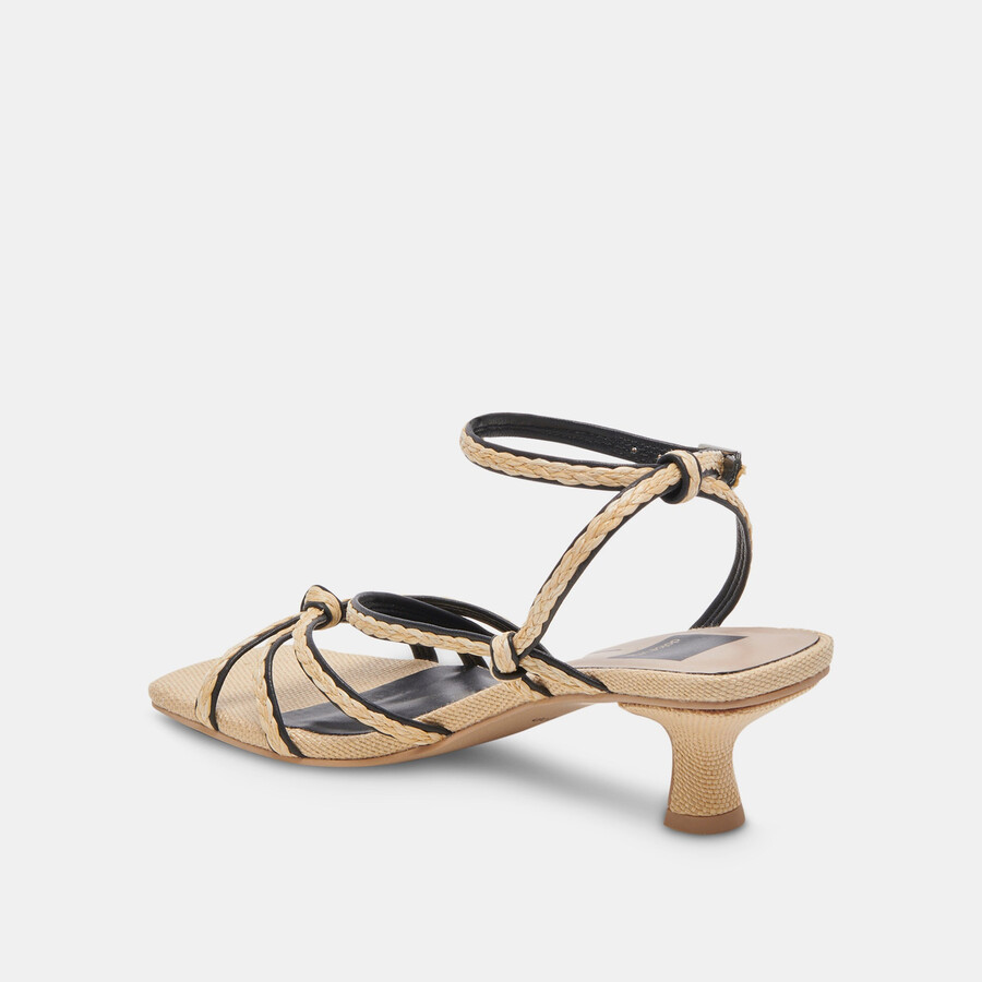 bev braid tacco largo nero iuta naturale