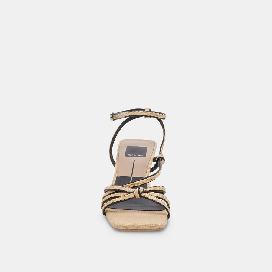 bev braid tacco largo nero iuta naturale
