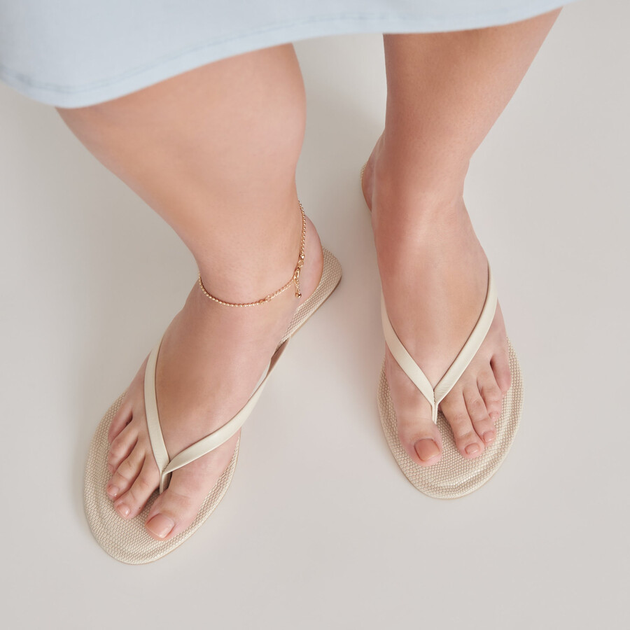 sandali layney in pelle avorio
