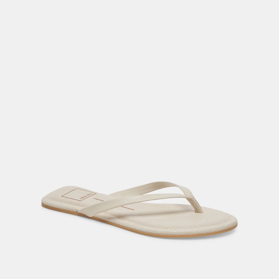 sandali layney in pelle avorio