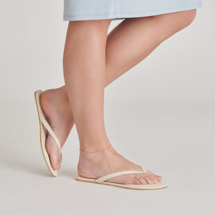 sandali layney in pelle avorio