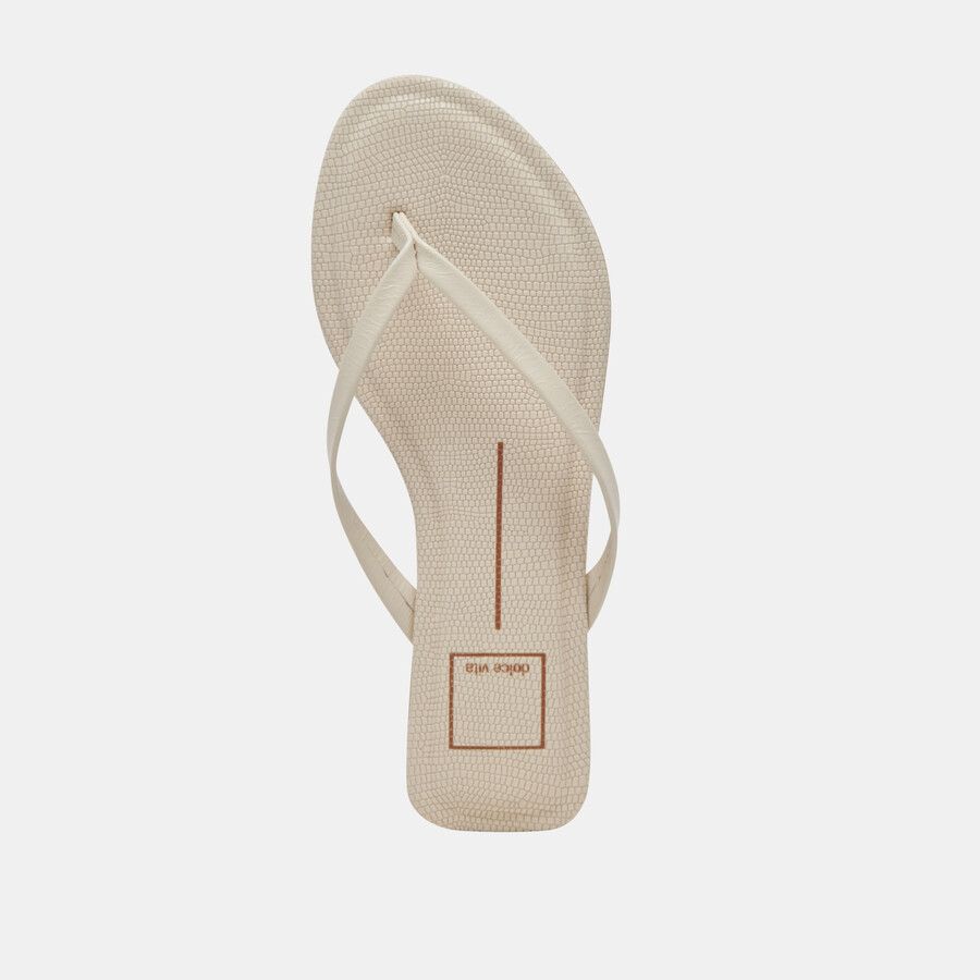 sandali layney in pelle avorio