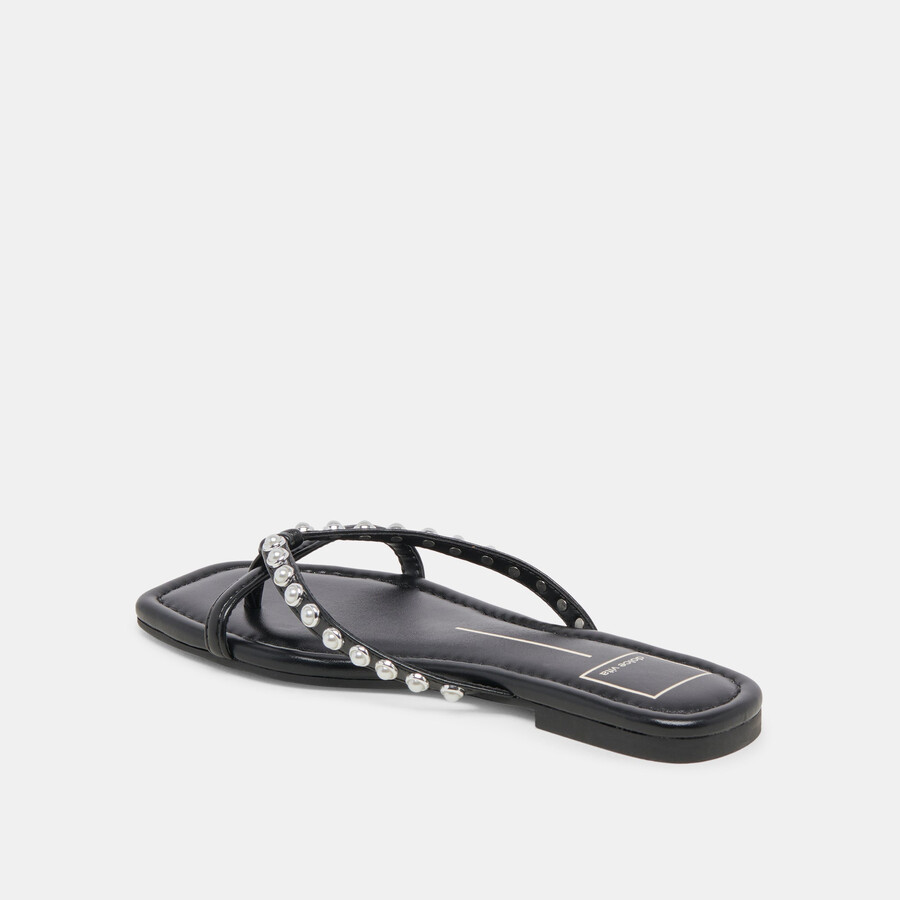 sandali lucca pearl perle nere