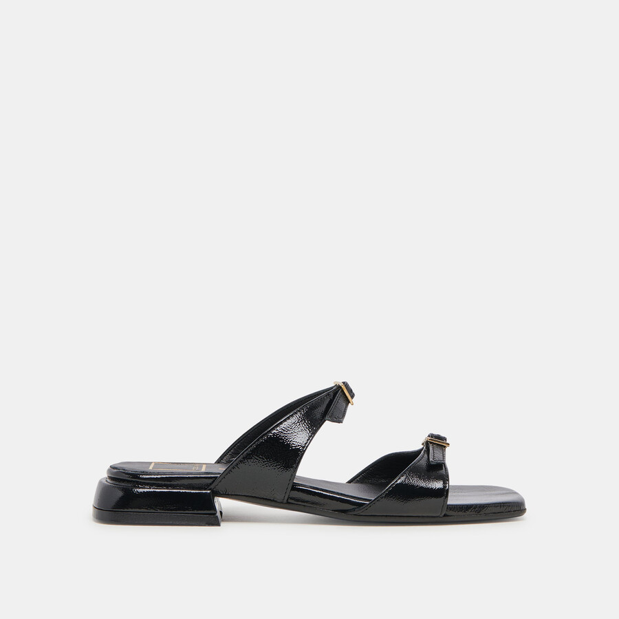 sandali lavern midnight crinkle patent
