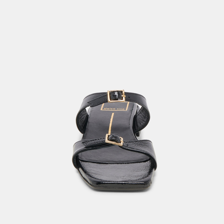 sandali lavern midnight crinkle patent