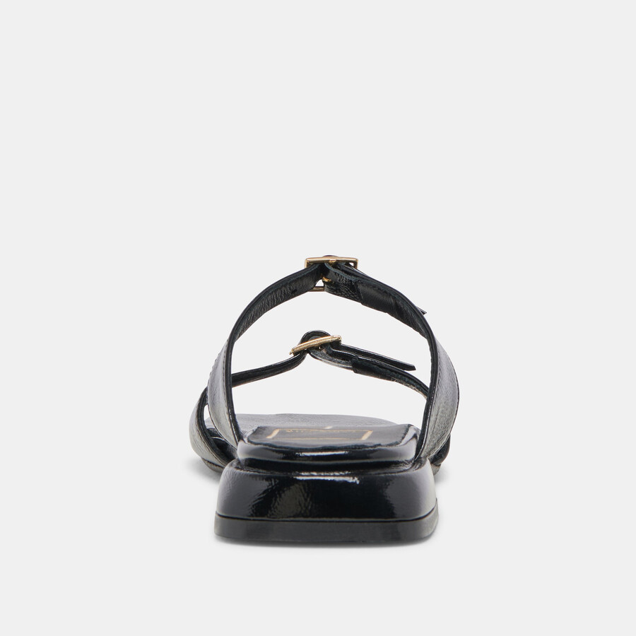 sandali lavern midnight crinkle patent