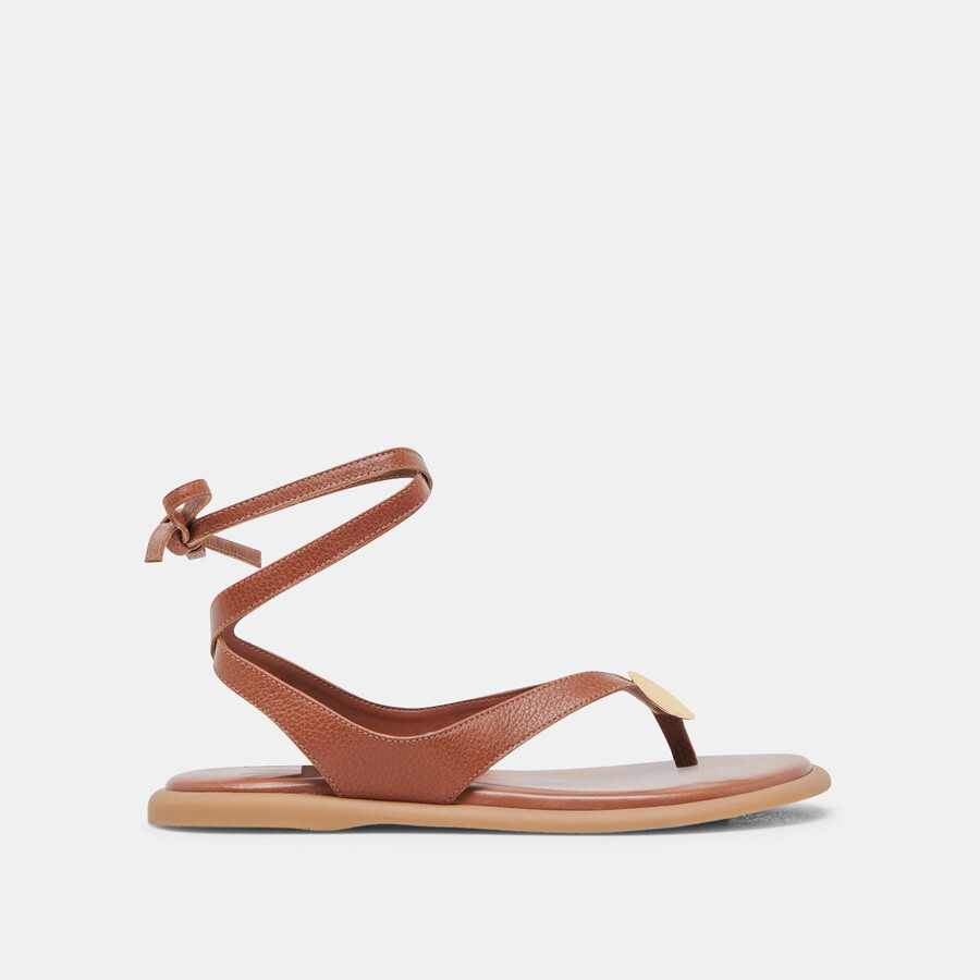 sandali judy in pelle color cognac