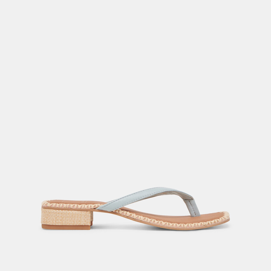 sandali barty in pelle blu ghiaccio