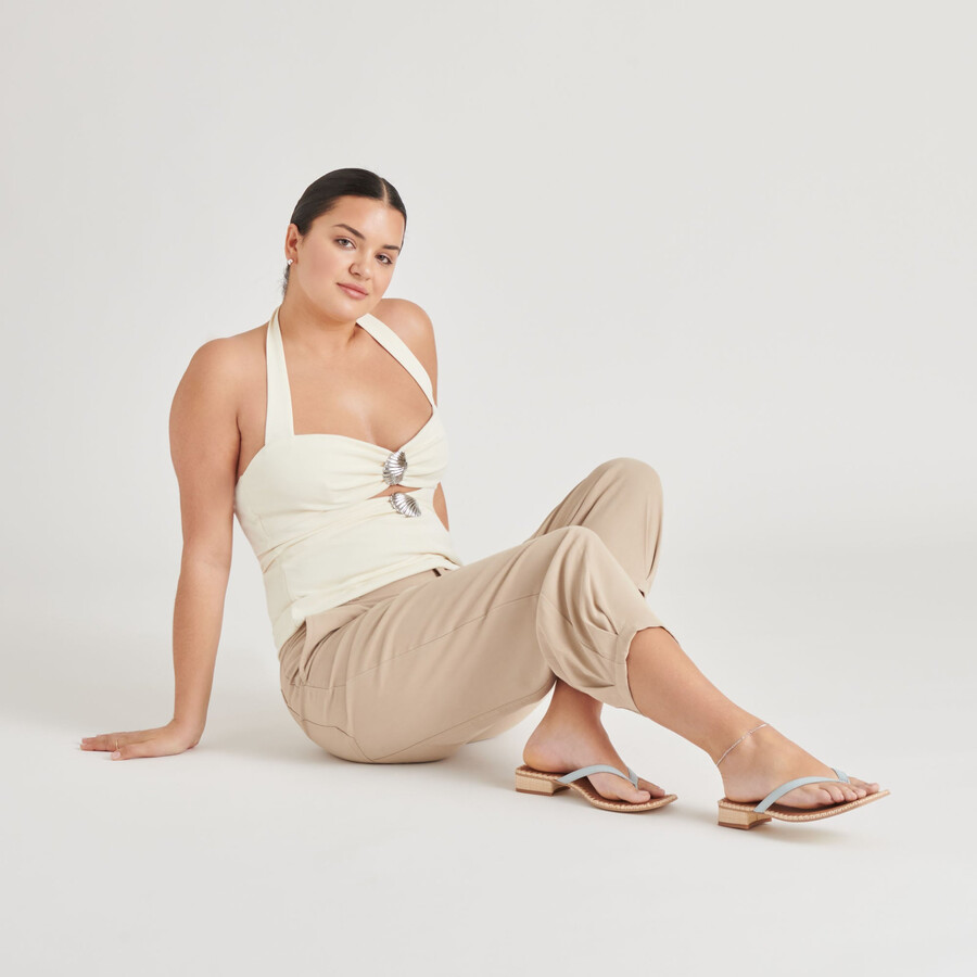 sandali barty in pelle blu ghiaccio