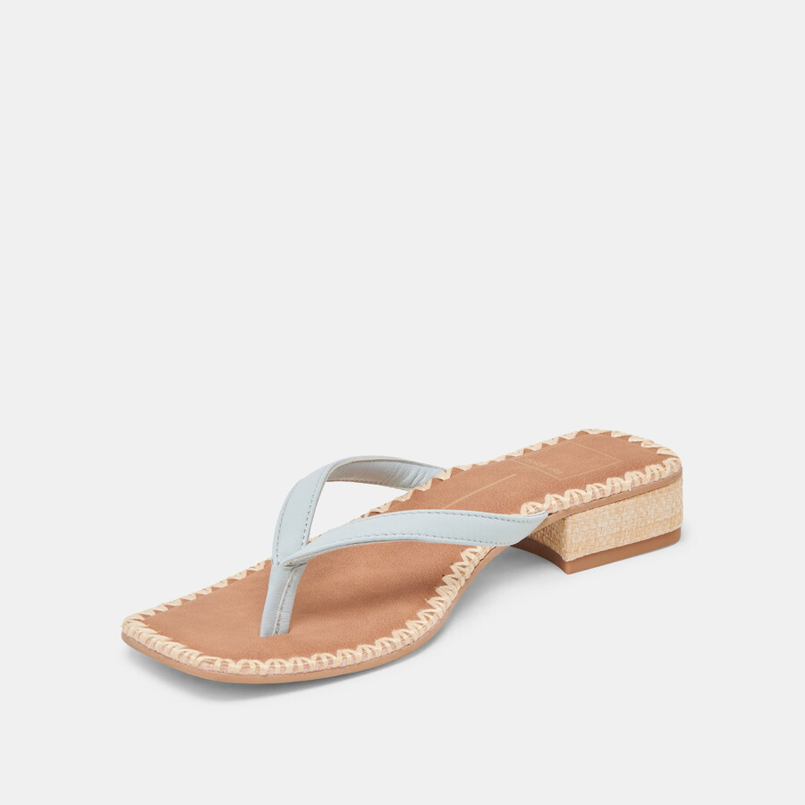 sandali barty in pelle blu ghiaccio