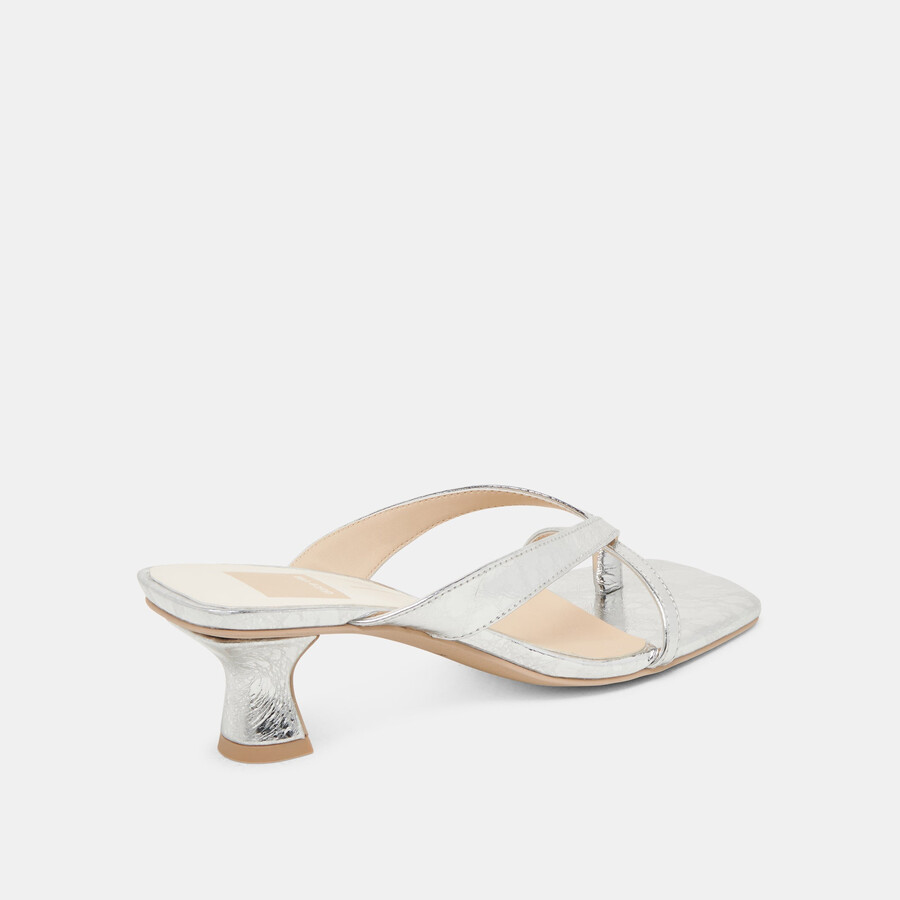 brevel heels argento pelle invecchiata
