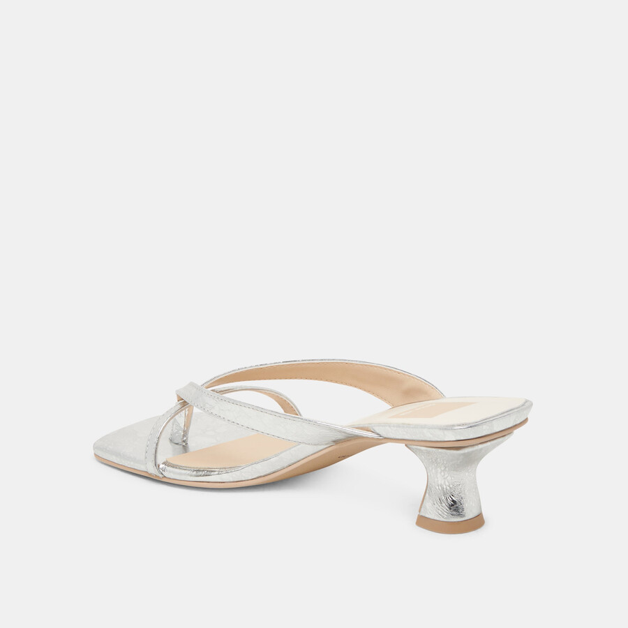 brevel heels argento pelle invecchiata
