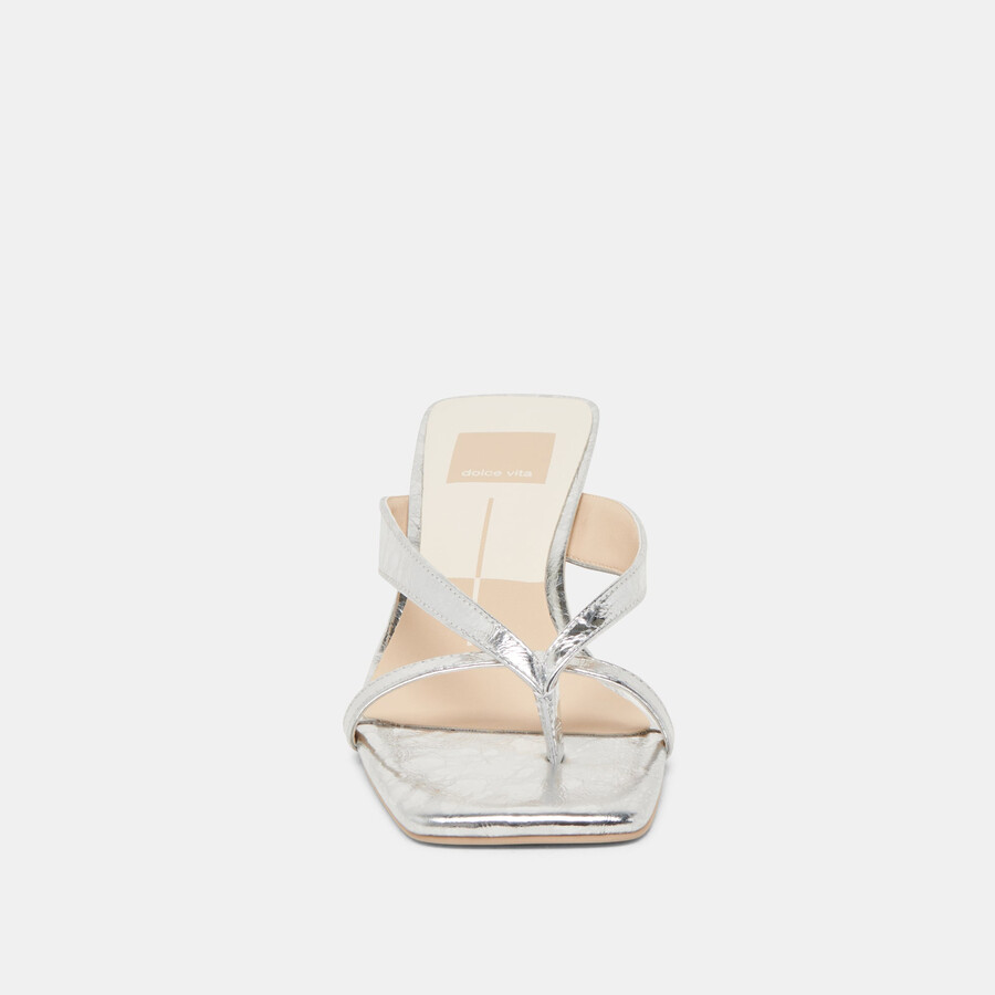 brevel heels argento pelle invecchiata