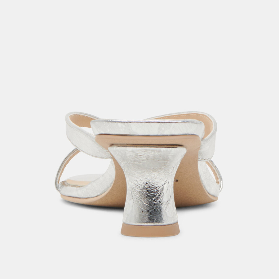 brevel heels argento pelle invecchiata