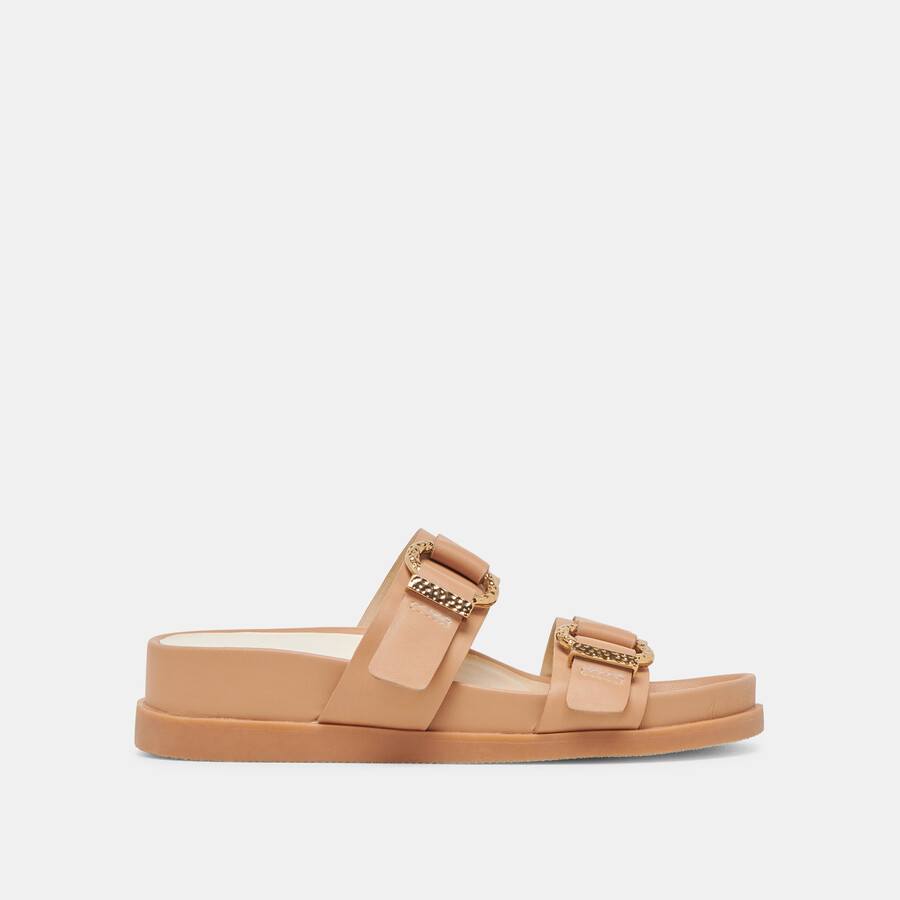 sandali soya in pelle marrone chiaro