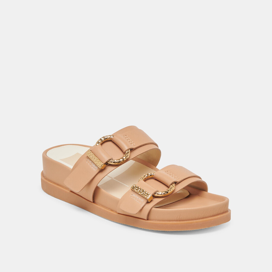 sandali soya in pelle marrone chiaro
