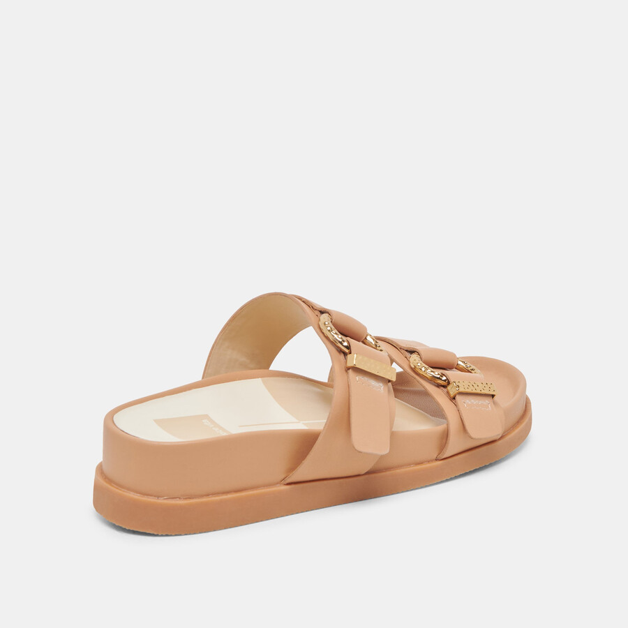 sandali soya in pelle marrone chiaro