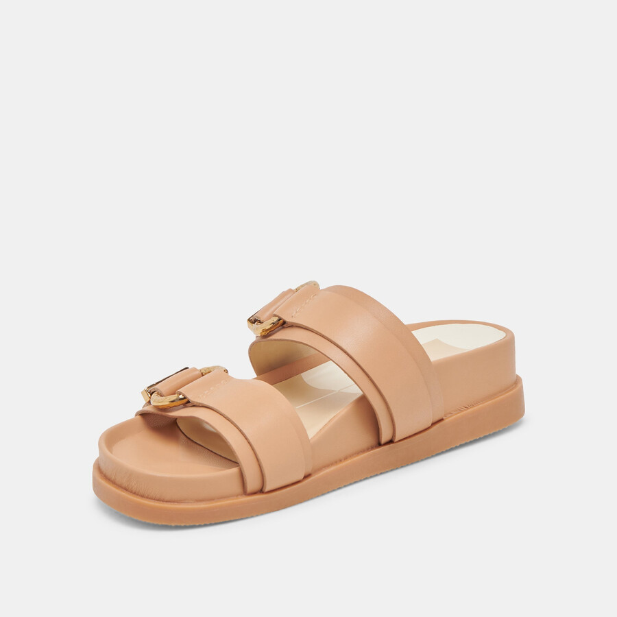 sandali soya in pelle marrone chiaro
