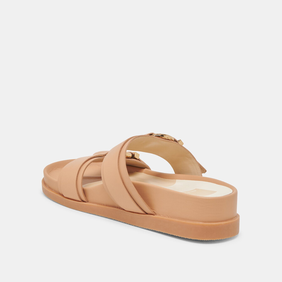 sandali soya in pelle marrone chiaro