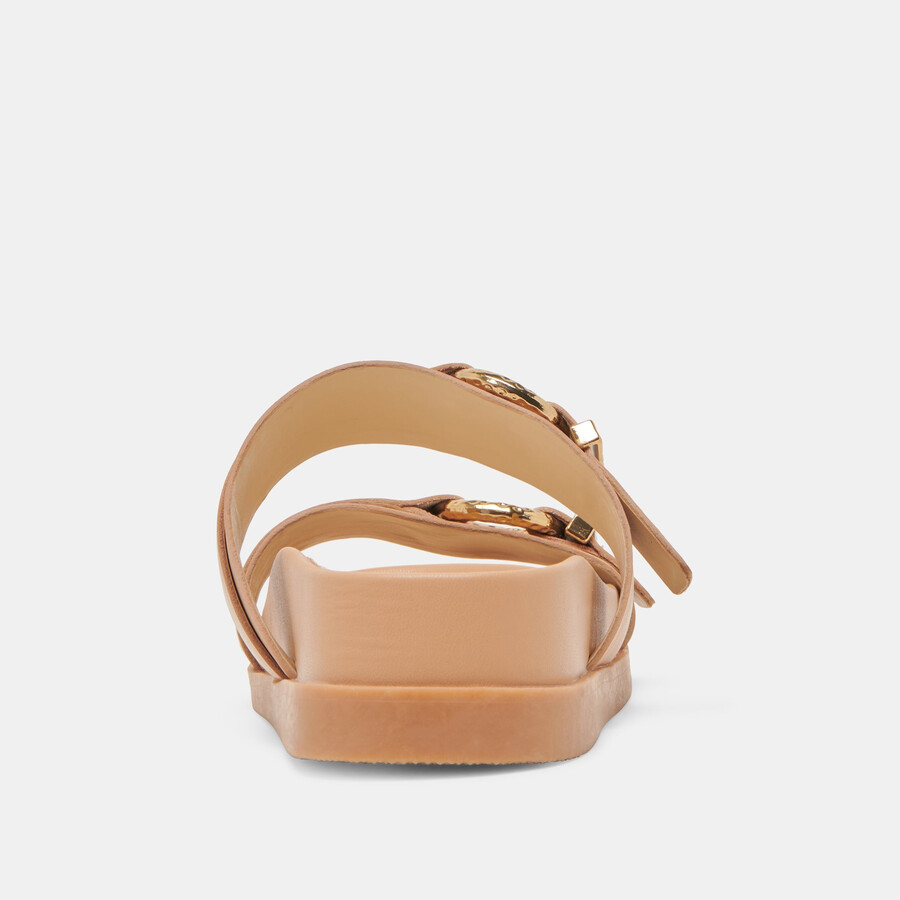 sandali soya in pelle marrone chiaro