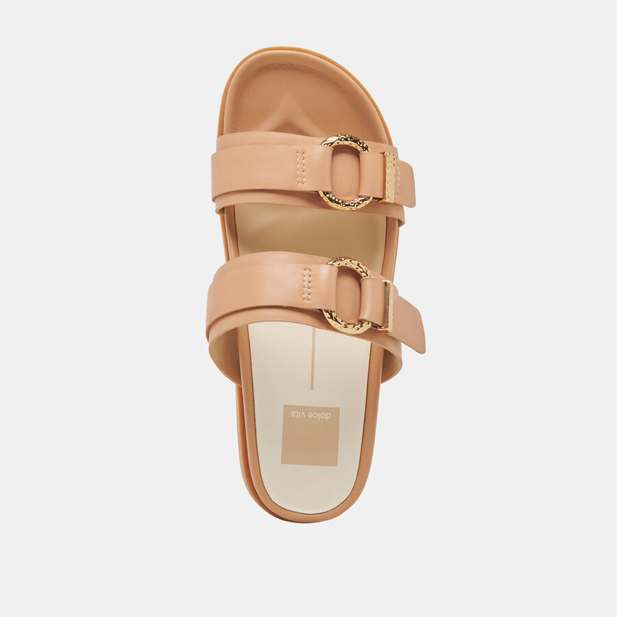 sandali soya in pelle marrone chiaro