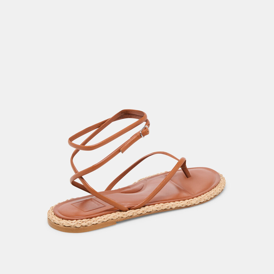 sandali cove in pelle marrone